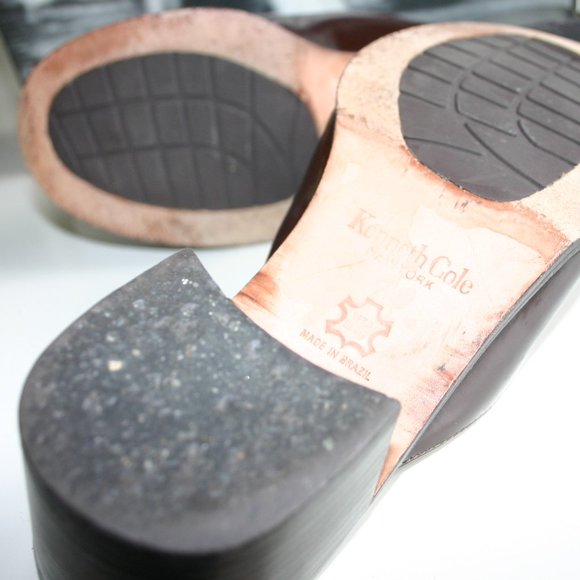 KENNETH COLE of New York Loafer/Slide Brown/Cordovan Color 8B Made in Brazil - Picture 13 of 15